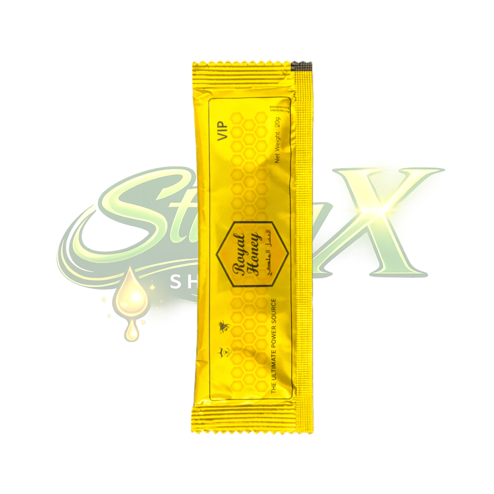 Royal Honey VIP 🍯 | Stickyx | Miel Premium con Ginseng | Sobre Individual